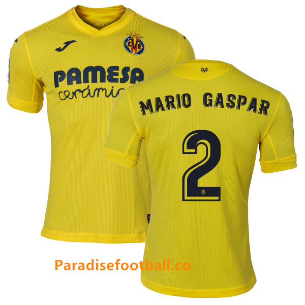 2020-2021 Villarreal Home Kit Soccer Jersey Mario Gaspar #2